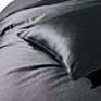 Luxury 100% Egyptian Cotton Duverts Solid Color Satin Bedding Sets Black Bed Set