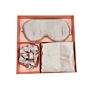 Luxury 100% Pure Silk Hair Scrunchies Mulberry Silk Pillow Case with Envelope and Eye Mask Set with Box for Sleep