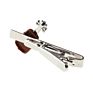 Luxury Business Metal Guitar Instrument Music Gift Tie Pin Bar Tie Clips Mens