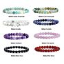 Women Crystals Healing Real Amethyst Stones Beaded Bracelt