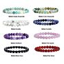 Women Crystals Healing Real Amethyst Stones Beaded Bracelt