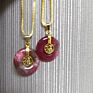 Luxury Jewelry Peace Buckle Pendant Colorful Jade round Pendant Peace Sign Charms Necklace Women Charm