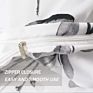 Luxury Leaf Printed Comfort Duvet Cover Microfiber Bed Duvet Set
