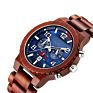 Luxury Men's Wrist Watches Wooden Luminous Multi-Functional Wrist Watch