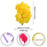Luxury Princess Children Hairbands Wedding Accessories Girls Headband Baby Big Chiffon Flower Hairband