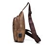 Luxury Pu Leather Chest Backpack Crossbody Sling Bag for Men