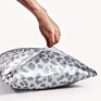 Luxury Queen Size Leopard Print Satin Pillow Covers with Envelope Closure