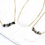 Macadams Crushed Stone Bar Choker Necklace Clavicle Gold Chain Necklace