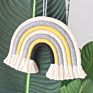 Macrame Designed Rope Rainbow Wall Hanging Decor