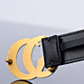 Made Cc Genuine Belts Double C Black Men's Belt