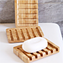 Mahogany Bamboo Holder Soap Box Holder Natural Dish Soap Wooden Soap Dish