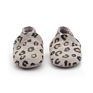 Manufacture Baby Shoes Gray Leopard Genuine Leather Baby Soft Leather Shoes