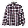 Manufacturers Supply Men's Buttoned Plaid Shirt Long-Sleeved Plaid Shirt