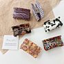 Memphis Style Novelty Square Gripper Large Simple Retro Gripperhair Claws From