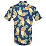 Men Casual Printed Button down Short Sleeve Shirt Hawaiian Shirt