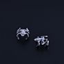 Men Punk Animal Ear Clips Silver Color Cartilage Earrings Party Jewelry Cute Small Frog Ear Cuffs for Women