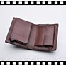 Men Wallets Short Design Male Coin Purse Pocket Brown Leather Wallet Man Aluminium Card Holder