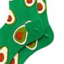 Men's Combed Cotton Colorful Socks Food Pattern Casual Dress French Fries Pattern Business Men Dress Happy Funny Socks