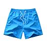 Mens Drawstring Elastic Waist Casual Boys Loose Beach Holiday Shorts Plain Short