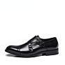 Men's Dress Shoes Oxford Shoes Business Formal Wear Genuine Leather Men's British Black with Buckle