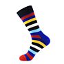 Men's Fun Dress Socks Colorful Stripe Socks for Men Cotton Patterned Socks