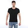 Mens Muscle Slim Fit Cotton Blank Gym T Shirt