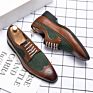 Men's plus Size 48 Party Holiday Wedding Leather Classic Brogue Oxford & Dress Shoes