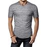 Mens Polyester Tee Short Sleeve Cationic O-Neck T Shirt Polyester Cotton Men's Short Sleeve Solid T Shirt