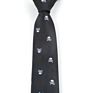 Mens Skull Logo 100% Silk Neck Tie for Halloween