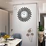 Metal 23.6 Inch Black Drop Wall Clock 3D Non-Ticking Silent Quartz Clocks