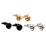 Metal Brass Black Knot Cuff Links Tuxedo Sleeve Button Cufflinks