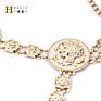 Metal Buckle Belt for Dresses Women Ladies Elastic Waist Chain Belts Female Gold Thin Belts Waistband Rt103