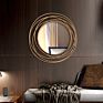 Metal Mirror Wall Decor round Metal Wall Mirror for Home Decorative Wall Mirror