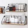 Metal Wall Shelf Commercial Wall-Mounted Decorative Storage Rack Household Cosmetic Storage Wall Shelf