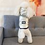 Metallic Color Puppy Costume Silver Pet Cat Jacket