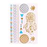 Metallic Film Gold Silver Hand Beauty Festival Party Decoration Body Temporary Tattoo Sticker