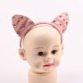 Metallic Studs Cat Ear Headband for Children
