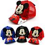 Mickey Mouse Children's Hat Boys Girls Baseball Cartoon Hats Cute Ear Embroidery Sun Hats Suitable for 3-8 Years Old