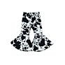 Milk Silk Cow Leopard Print Bell Bottom Baby Girls Flare Pants Kids Clothing