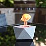 Mini Table Top Ethanol Fireplace Indoo Portable Fire Pit Bowl Cement Firepot