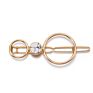 Minimalist Geometric Marble Metal Hair Pins round Rectangle Shape Hair Clips for Women Girls Hair Styling Accessories