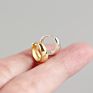 Minimalist Jewelry Mini Graduate Hoops Gold Hoop Earrings Women 925 Silver Earring