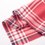 Modern Design Red Check Black and White Striped Fabric 100% Rayon Fabric