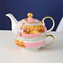 Modern Style Afternoon Tea Set Pot Customize Ceramic Tea Pot Cup Set Bone Teapot Tea for One Set