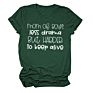 Mom of Boys Less Drama Print Women Shirts Short Sleeve Casual T Shirts and Tops Casual Ladies Shirts