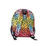 Monogrammed Rainbow Leopard Seersucker School Bags Backpack Dma7187