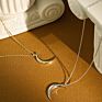 Moon Pendant Silver 925 Jewelry 18K Gold Plated Women Necklace 2021Wholesale