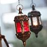 Moroccan Wrought Iron Hanging Candlestick Iron Tea Light Candle Holder