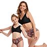 Mother Daughter Swimwear Bikini Bathing Swimming Suit Beachwear Family Matching Mom Kid Clothes