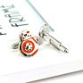 Movie Jewelry War Star Bb8 Robot Enamel Metal Cufflinks